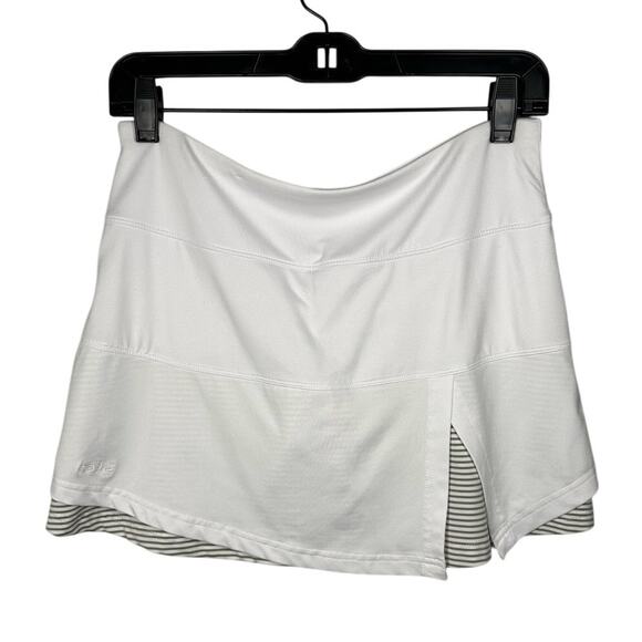 Bollé White & Gray Striped Tennis Skort Women's Small - Picture 1 of 7
